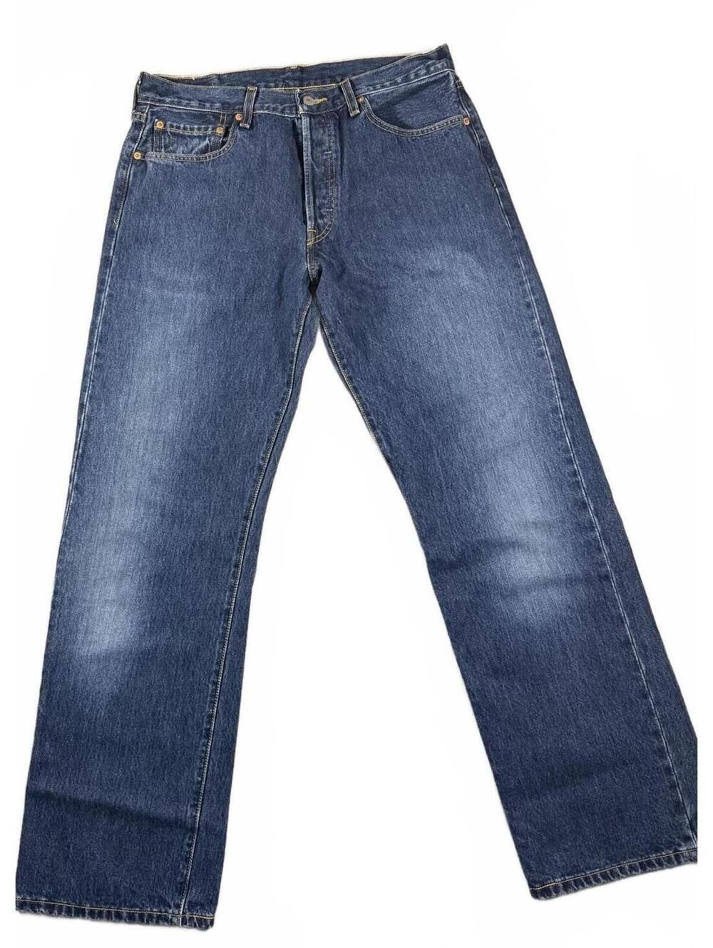 Levi's 501 Jeans Mens 34x32 Button Fly Straight Leg Classic Denim Made in Mexico